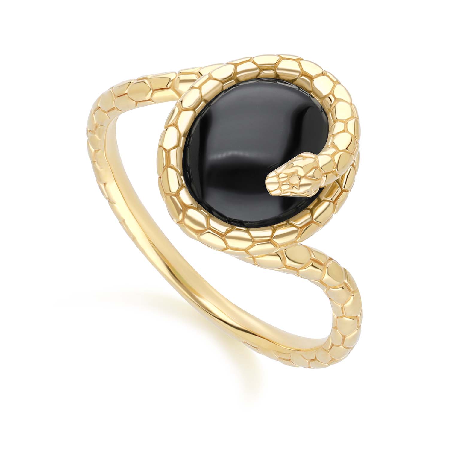 Onyx online snake ring