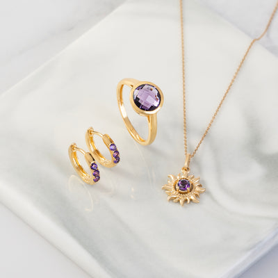 Amethyst, the gemstone of February : Mix & Match Amethyst jewelry To be suitable for various occasions