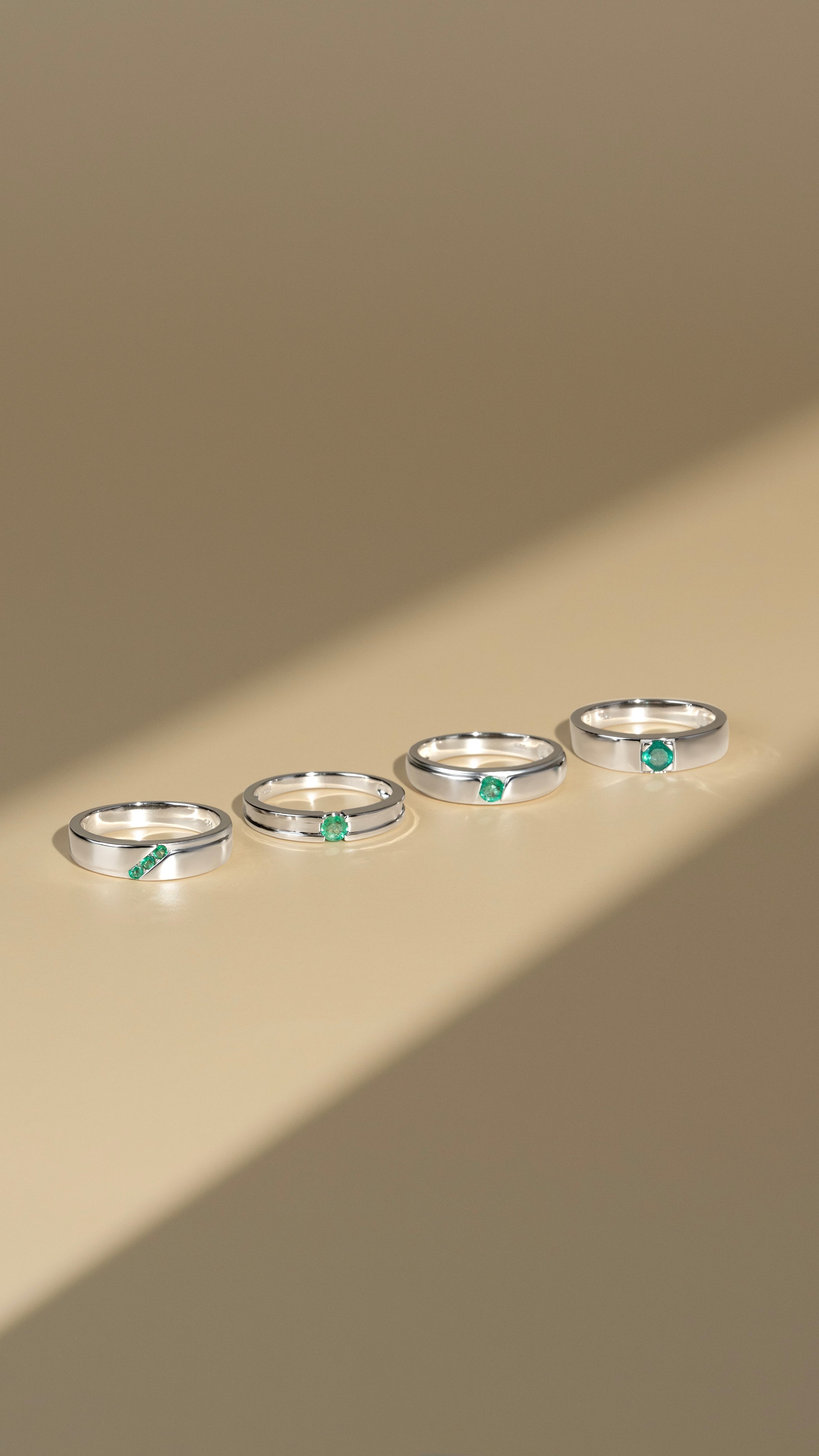 Silver rhodium plated