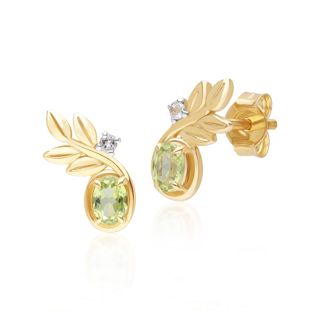 135E1859-01-9K-Yellow-Gold-Peridot-and-Topaz-Stud-Earrings