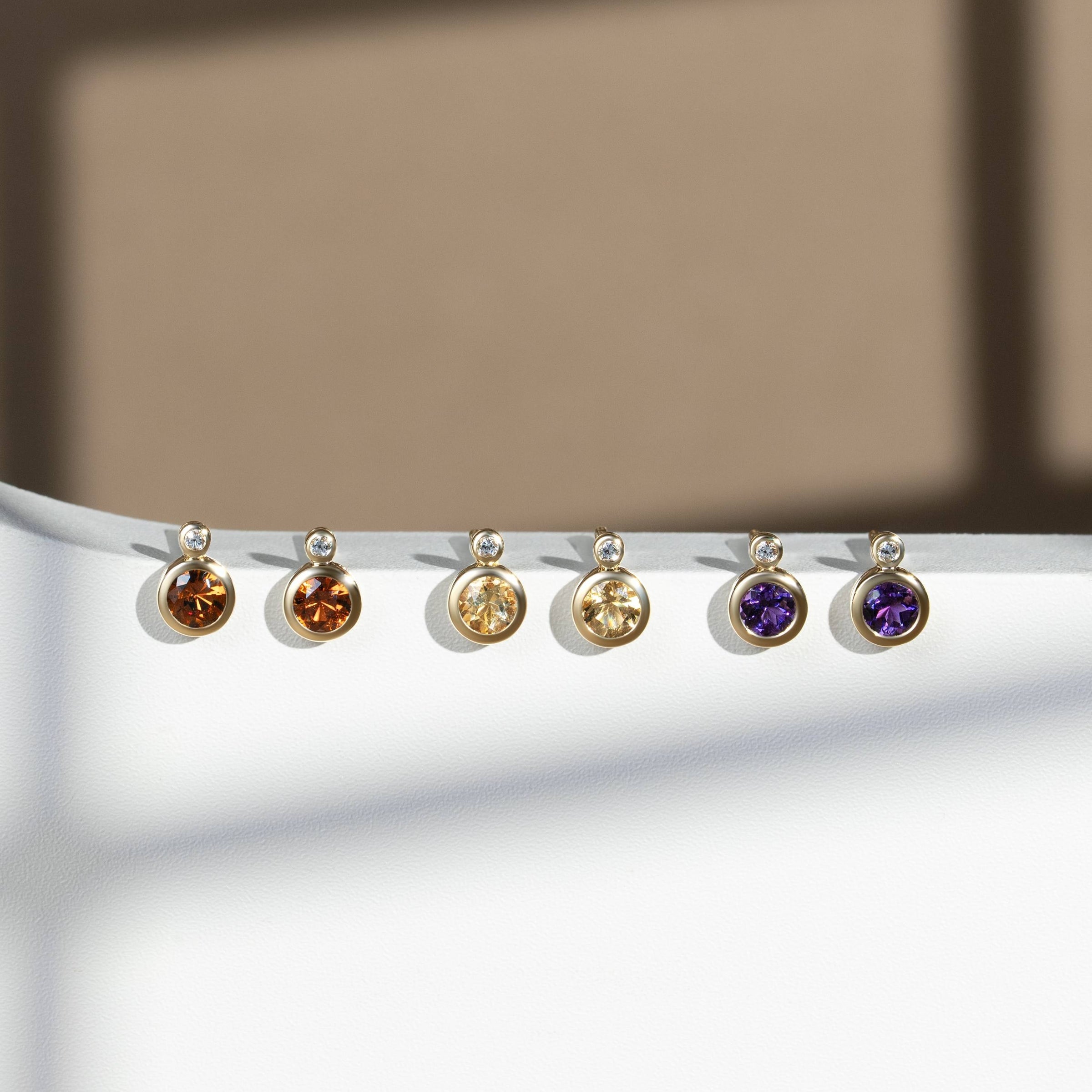 135E1920-09-Modern-Classic-9K-Yellow-Gold-Round-Citrine-&-Diamond-Stud-Earrings