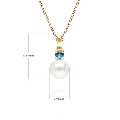 135P2100-01-9K-Gold-Pearl-and-Round-London-Blue-Topaz-Pendant