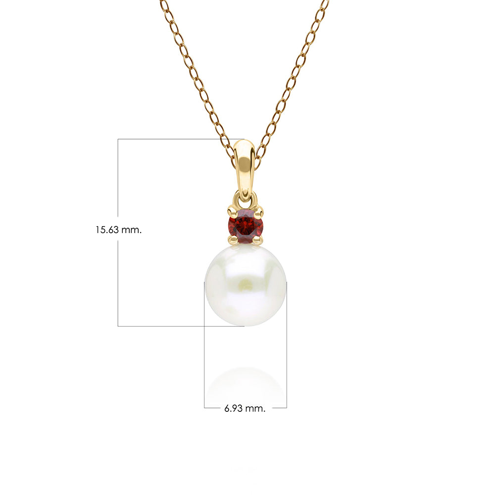135P2100-02-9K-Gold-Pearl-and-Round-Garnet-Pendant