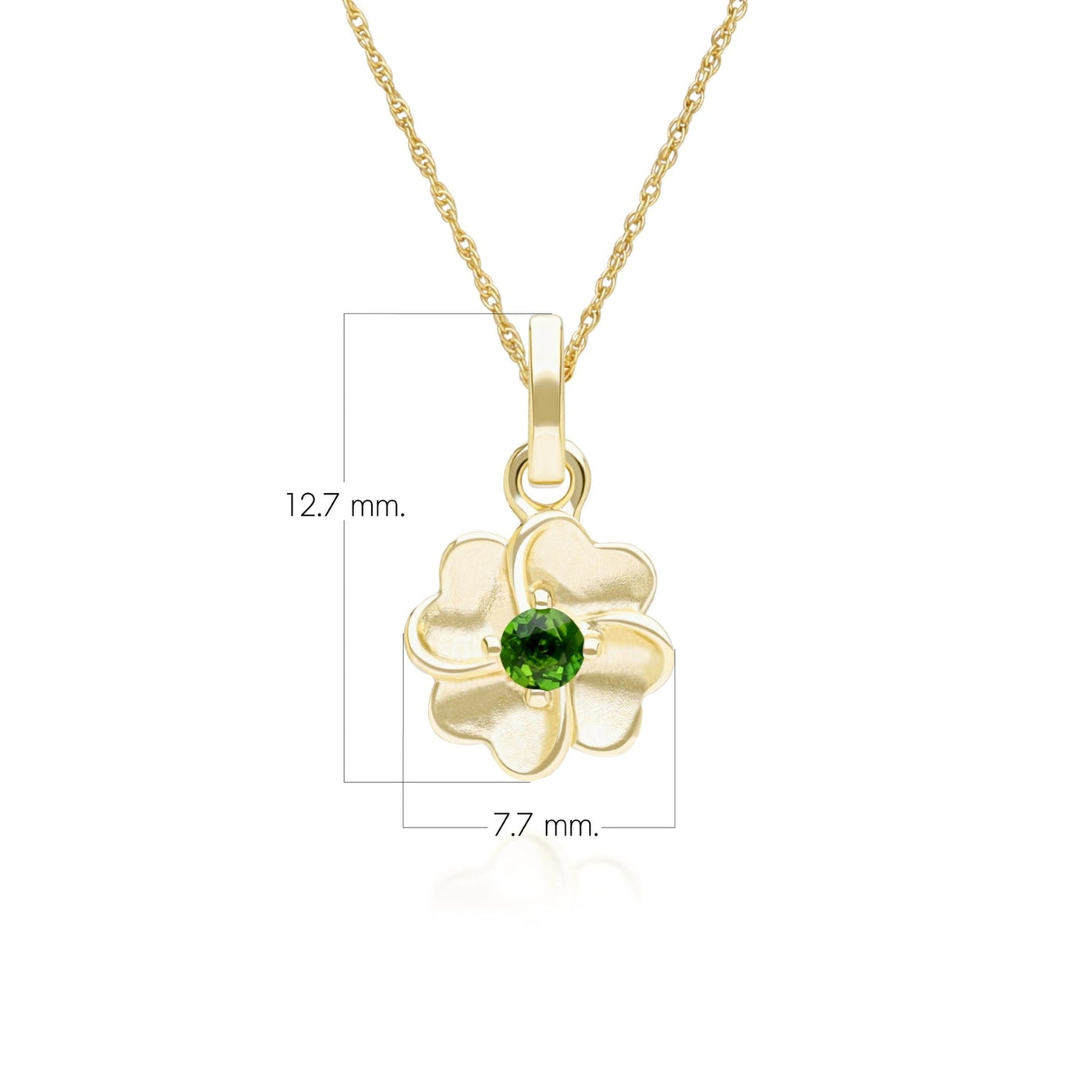 9K-Gold-Chrome-Diopside-Bloom-Floral-Pendant