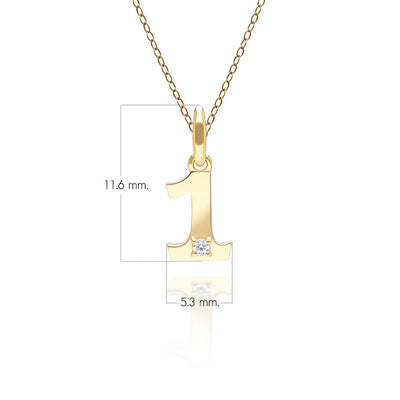 135P2147-01-9K-Gold-Lucky-Number-1-Pendant-with-Diamond