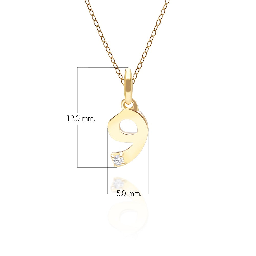 135P2155-01-9K-Gold-Lucky-Number-9-Pendant-with-Diamond