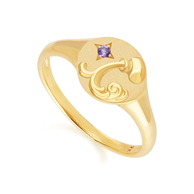 135R2080-01-9K-Amethyst-Aquarius-Zodiac-Signet-Ring