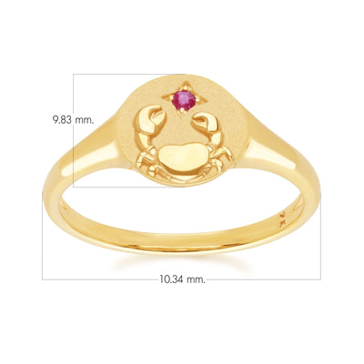 135R2085-01-9K-Ruby-Cancer-Zodiac-Signet-Ring