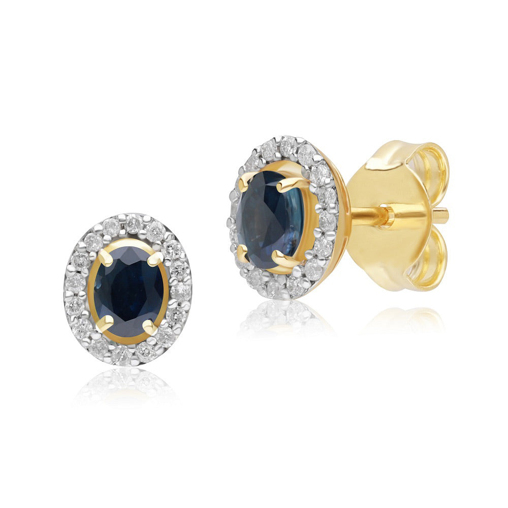132E2503-04-Gold-Blue-Sapphire-Classic-Halo-Stud-Earrings