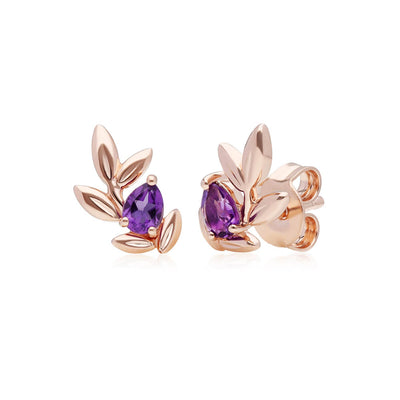 9K Amethyst Earrings