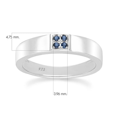 253R7140-01-Silver-Four-Stone-Blue-Sapphire-Ring