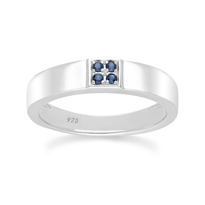 253R7140-01-Silver-Four-Stone-Blue-Sapphire-Ring
